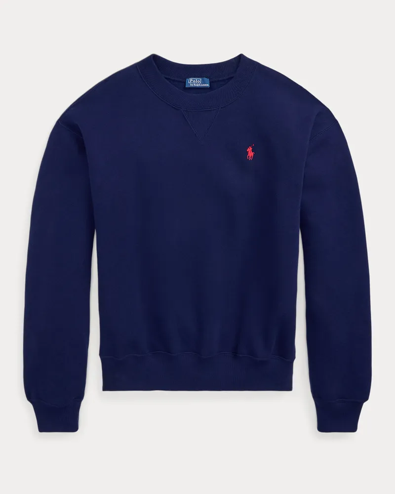 Ralph Lauren Rundhals-Sweatshirt aus Fleece Blue