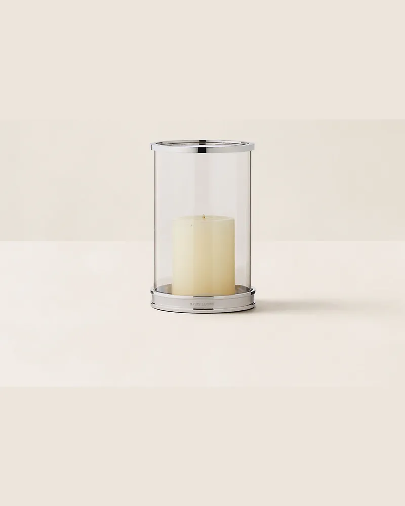 Ralph Lauren Home Modernes Mini-Windlicht Silver