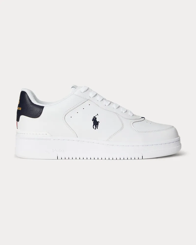 Ralph Lauren Leder-Sneaker Masters Court White