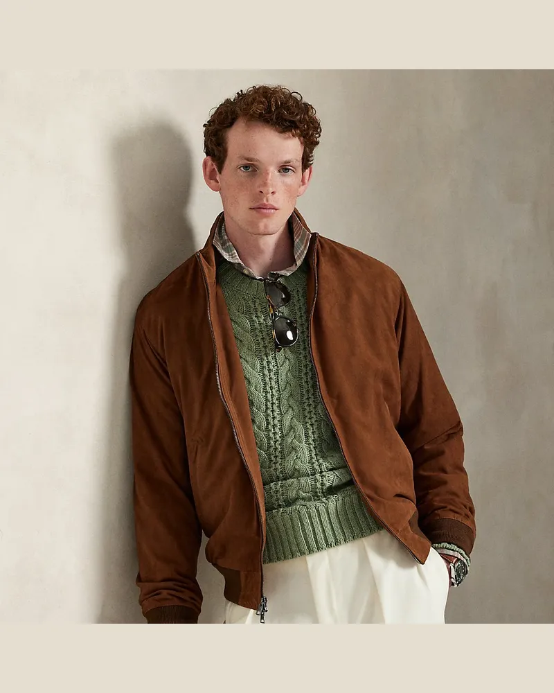 Ralph Lauren Wildlederjacke Brown