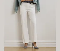 Ausgestellte Baumwollstretch-Chinohose