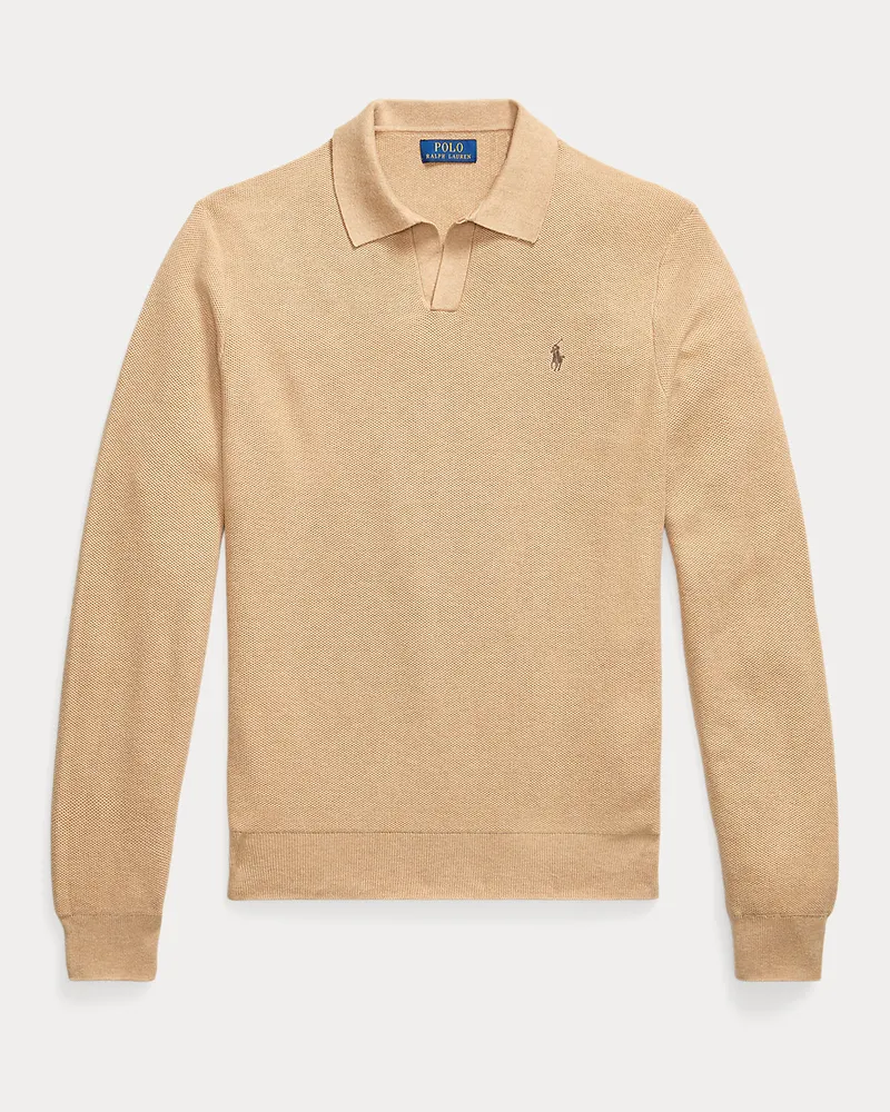Ralph Lauren Baumwollpullover mit Polokragen Brown