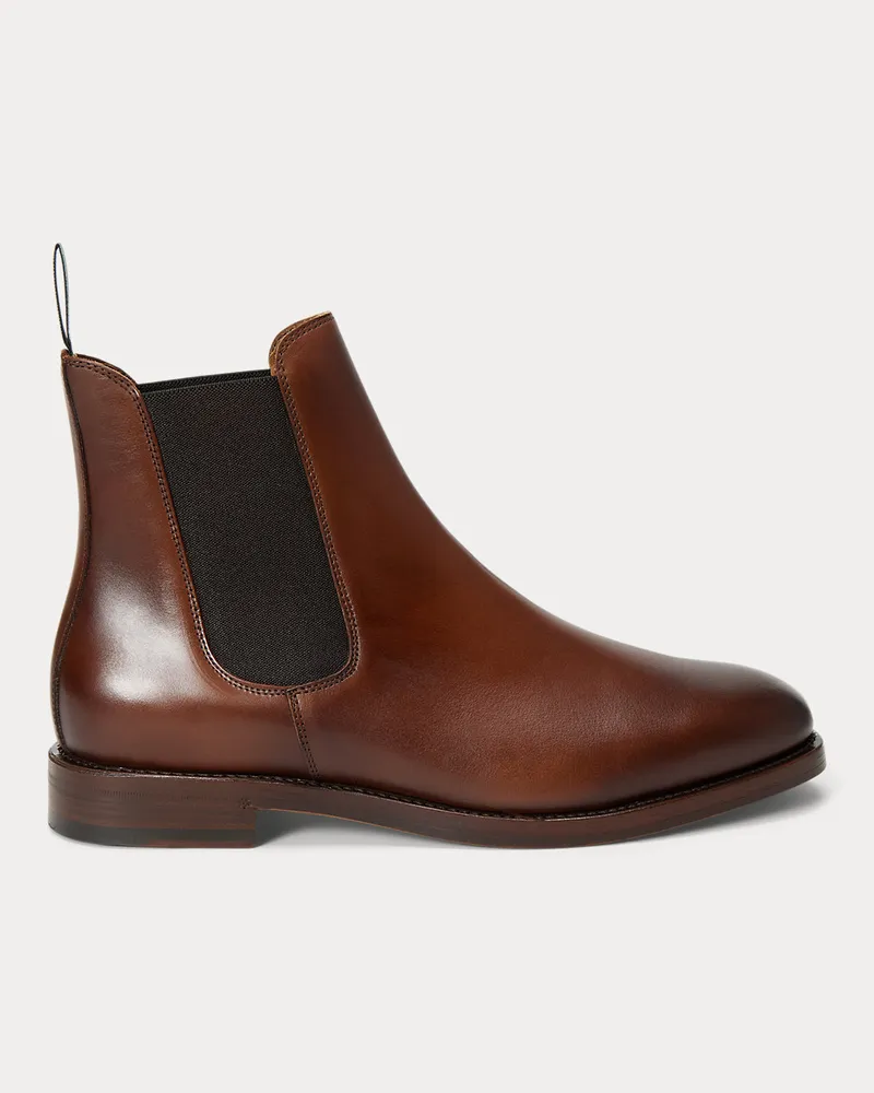 Ralph Lauren Chelsea-Stiefel Inserra aus Kalbsleder Brown