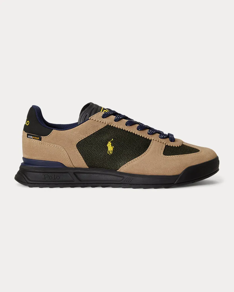 Ralph Lauren Sneaker Varick mit Wildlederbahnen Green