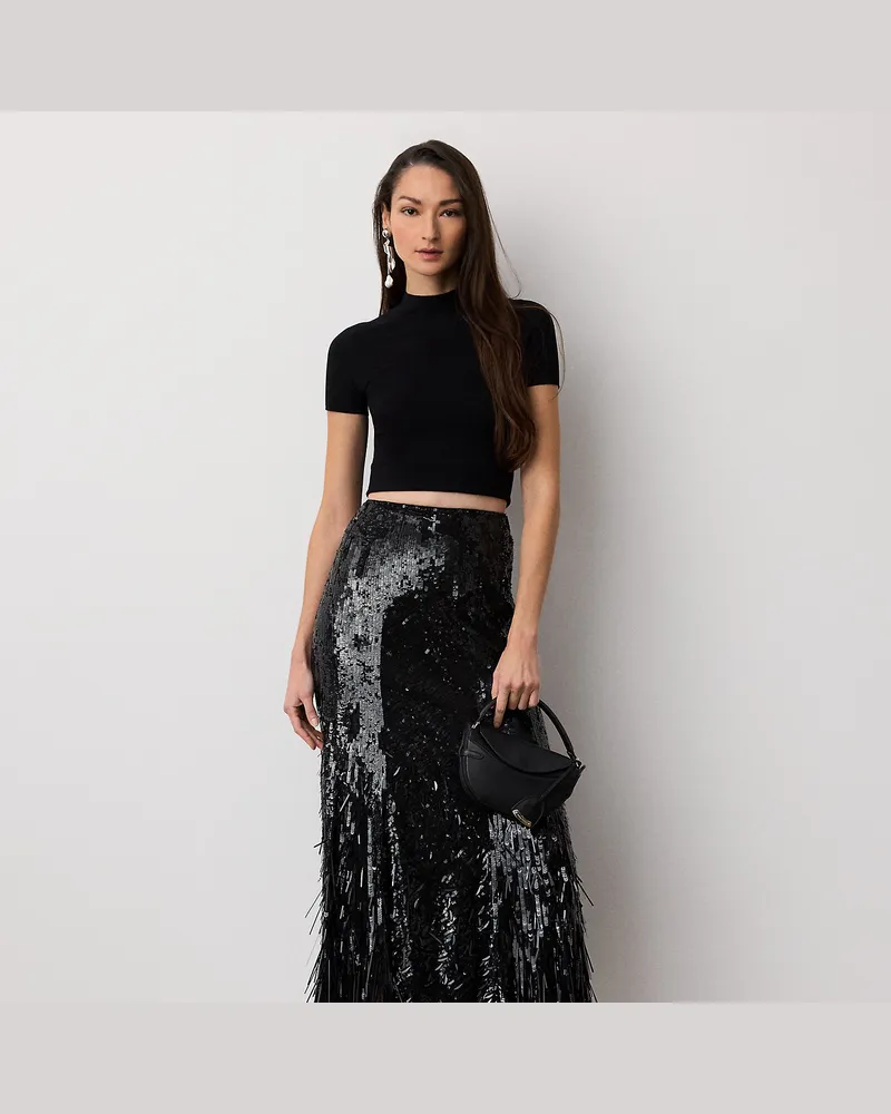 Ralph Lauren Verzierter Tüllrock Milani Black