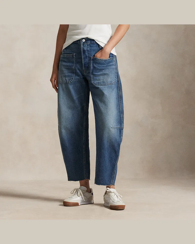 Ralph Lauren Curved-Tapered-Fit Jeans Blue