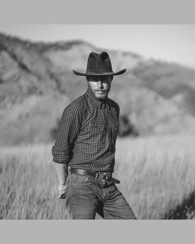 Ralph Lauren Slim-Fit Karo-Westernhemd Brown