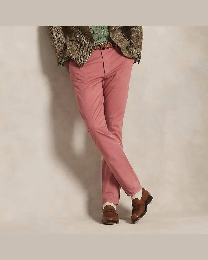 Ralph Lauren Slim-Fit Atlashose Jarrett mit Stretch Pink