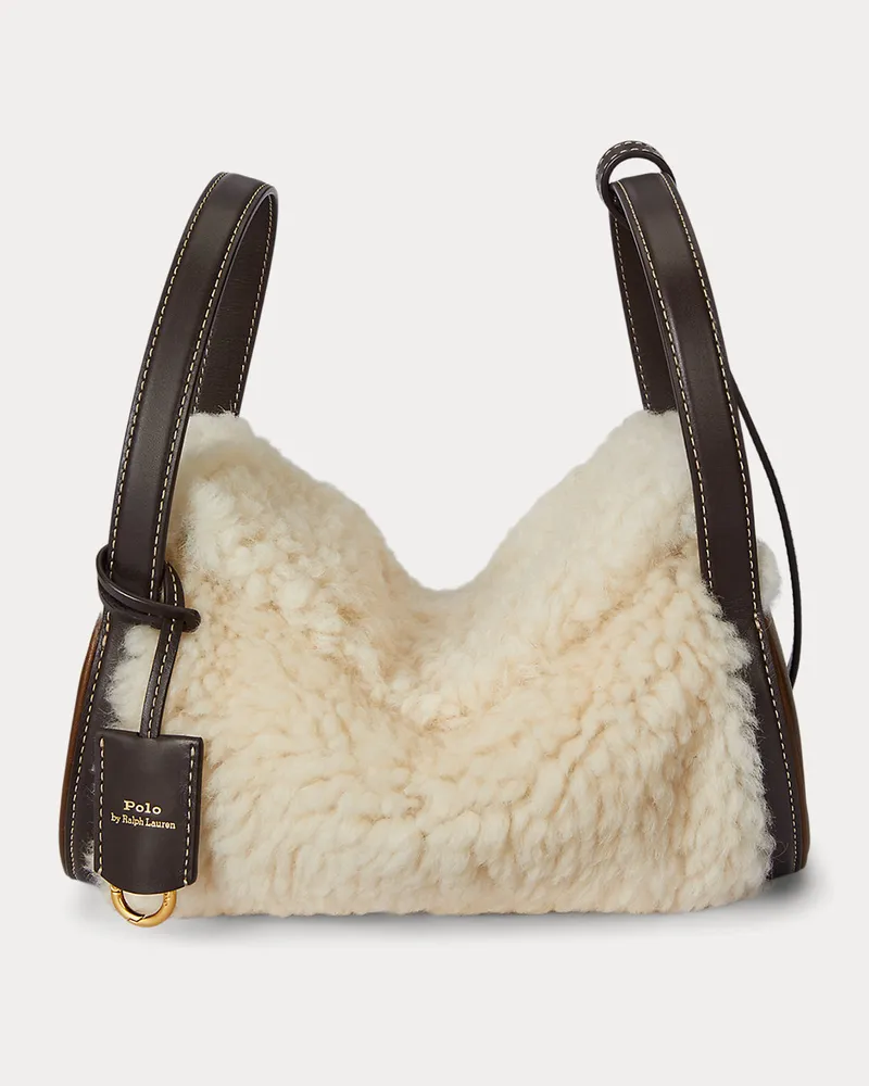 Ralph Lauren Reisetasche Polo Play aus Lammfell Brown