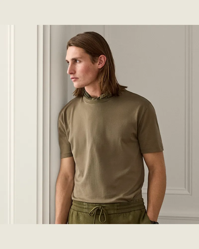 Ralph Lauren Jersey-T-Shirt mit Tasche Green