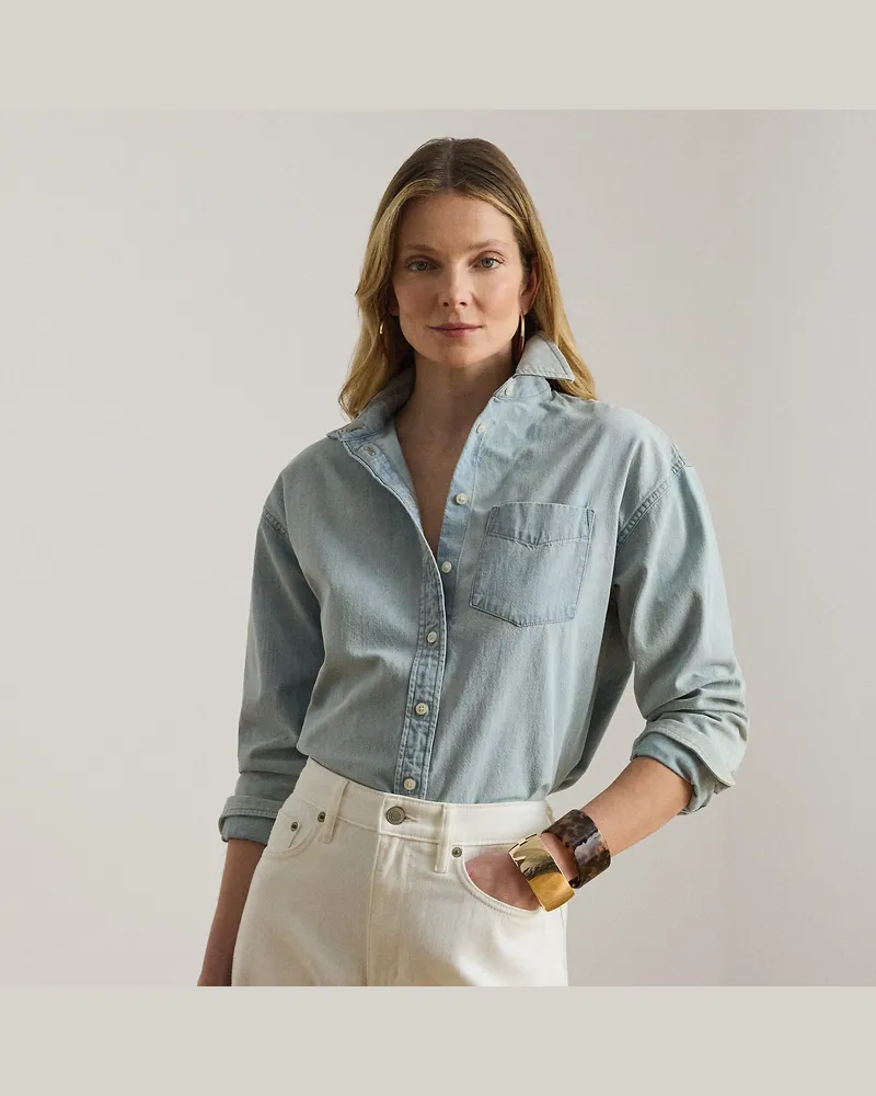 Ralph Lauren Relaxed-Fit Denimhemd Blue