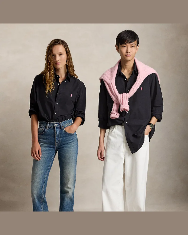 Ralph Lauren Oxfordhemd mit Pink Pony Black