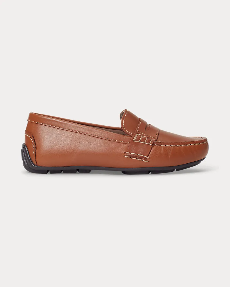 Ralph Lauren Pennyloafer Telly aus Leder Brown