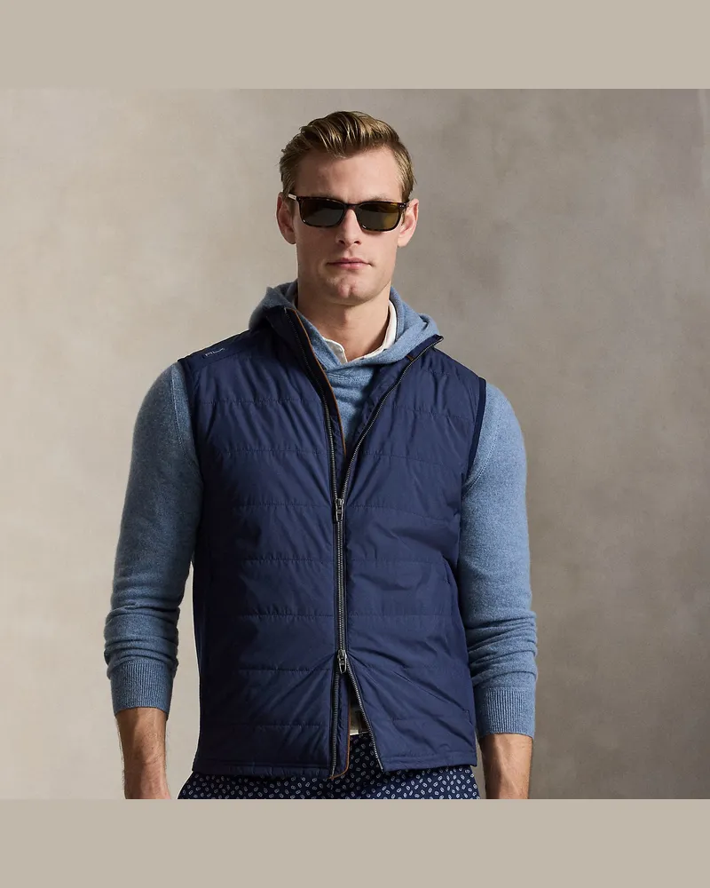 Ralph Lauren Hybrid-Weste mit Reißverschluss Blue