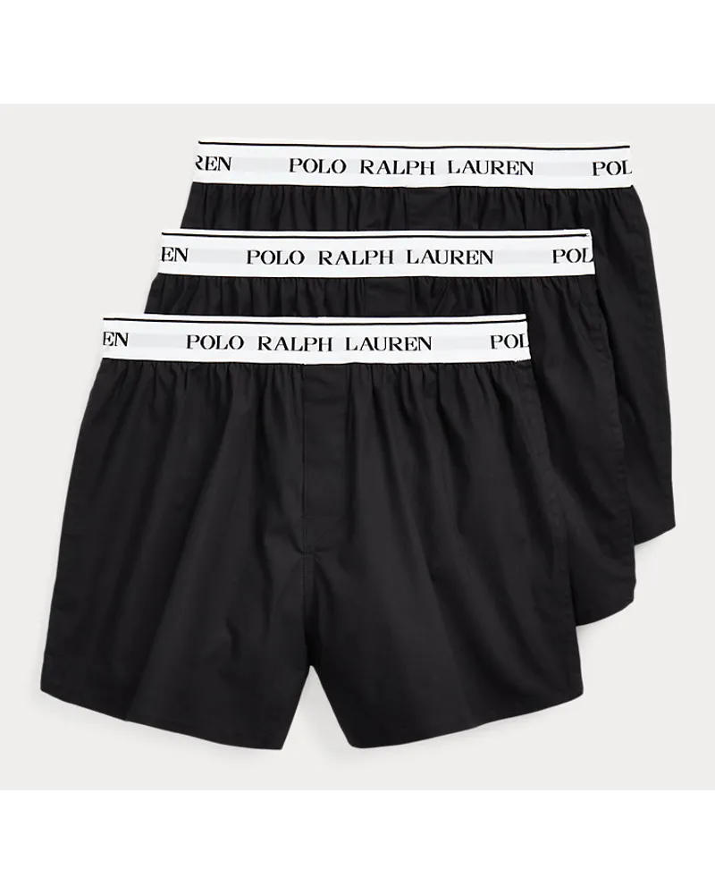 Ralph Lauren 3er-Pack Boxershorts aus Baumwollstretch Black