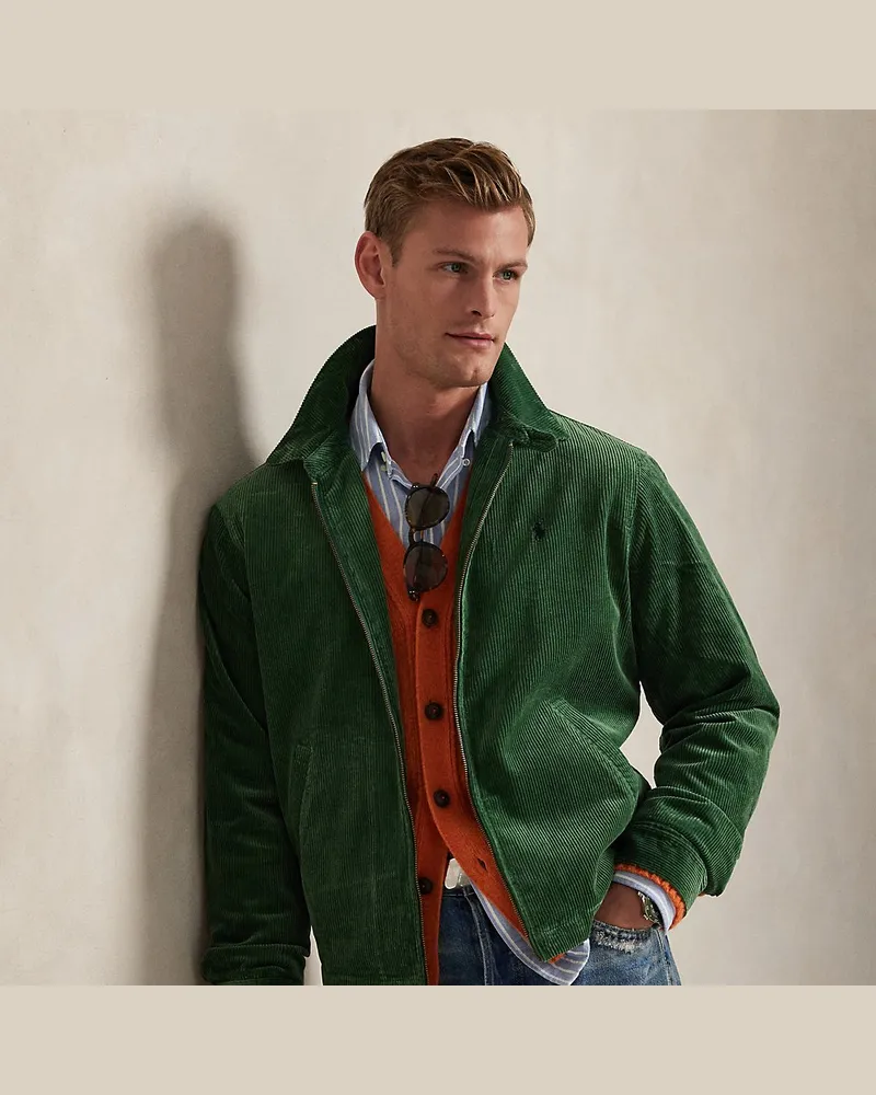 Ralph Lauren Die Jacke Wynton aus Kordsamt Green