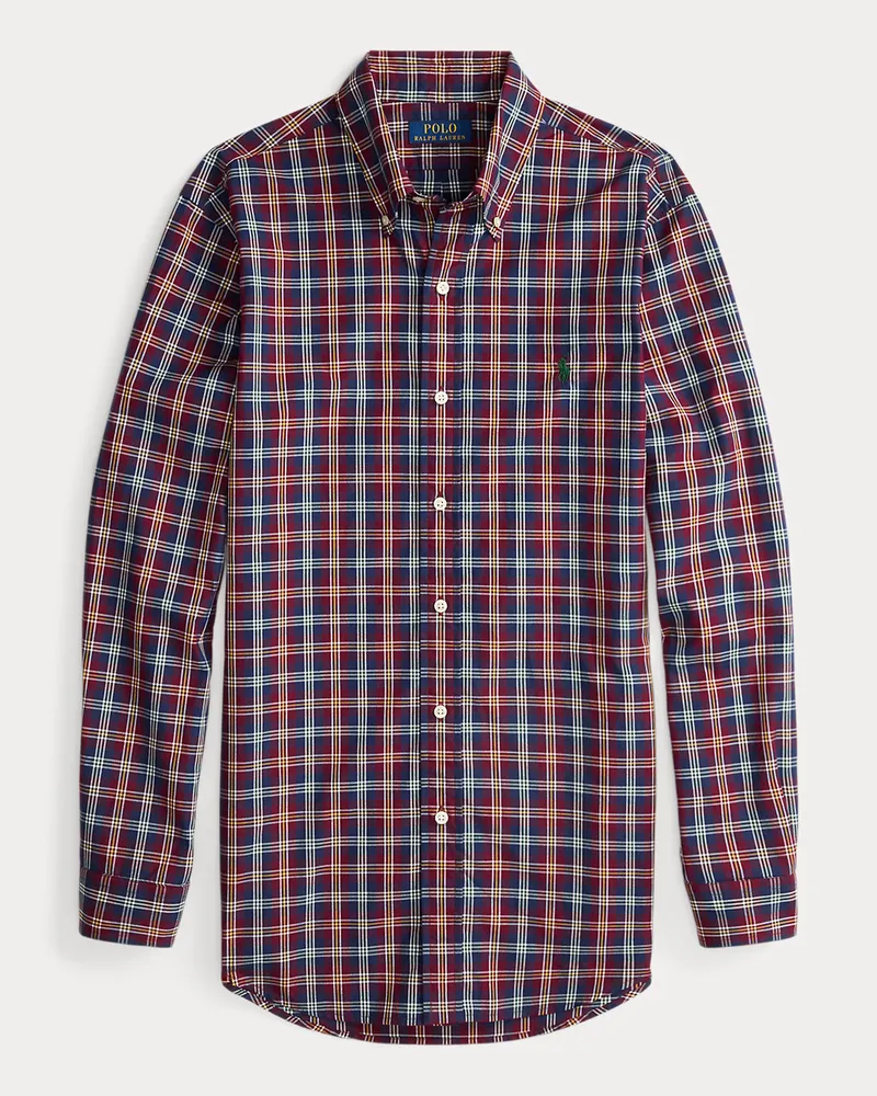 Ralph Lauren Custom-Fit Popelinehemd mit Karomuster Multi