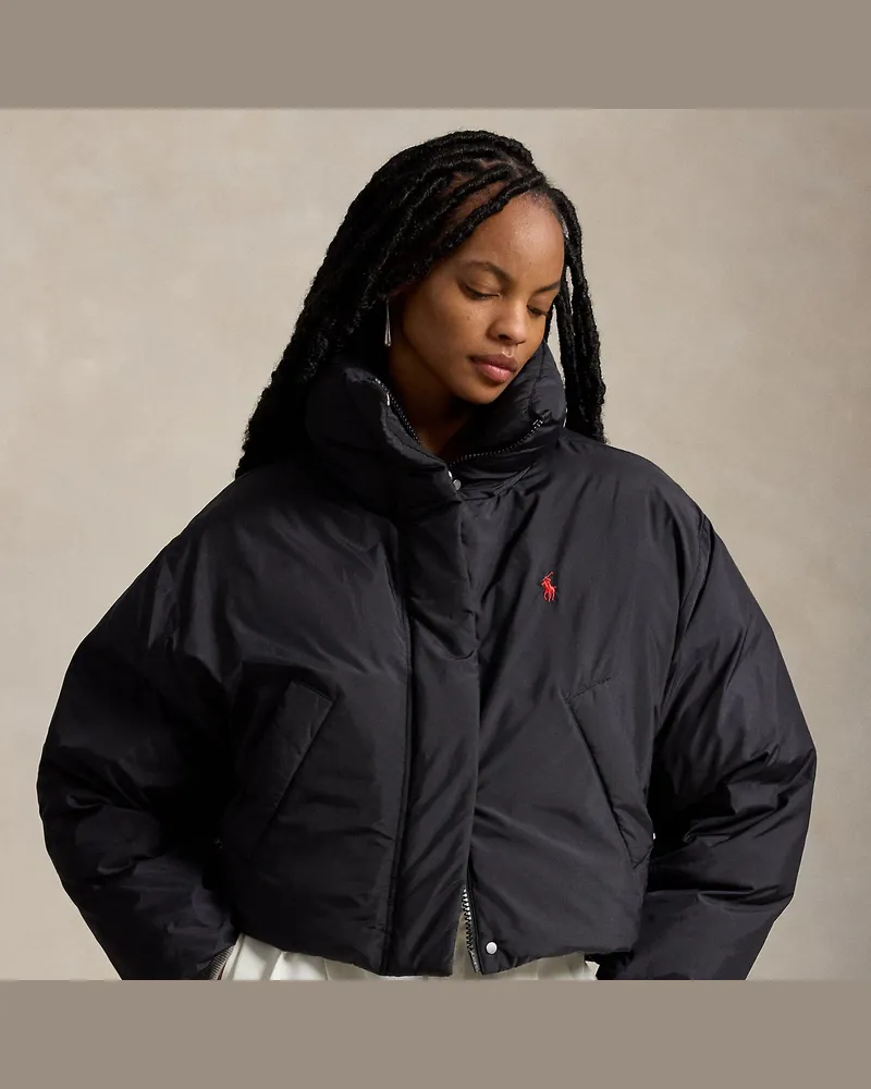 Ralph Lauren Kurze Daunen-Pufferjacke Black