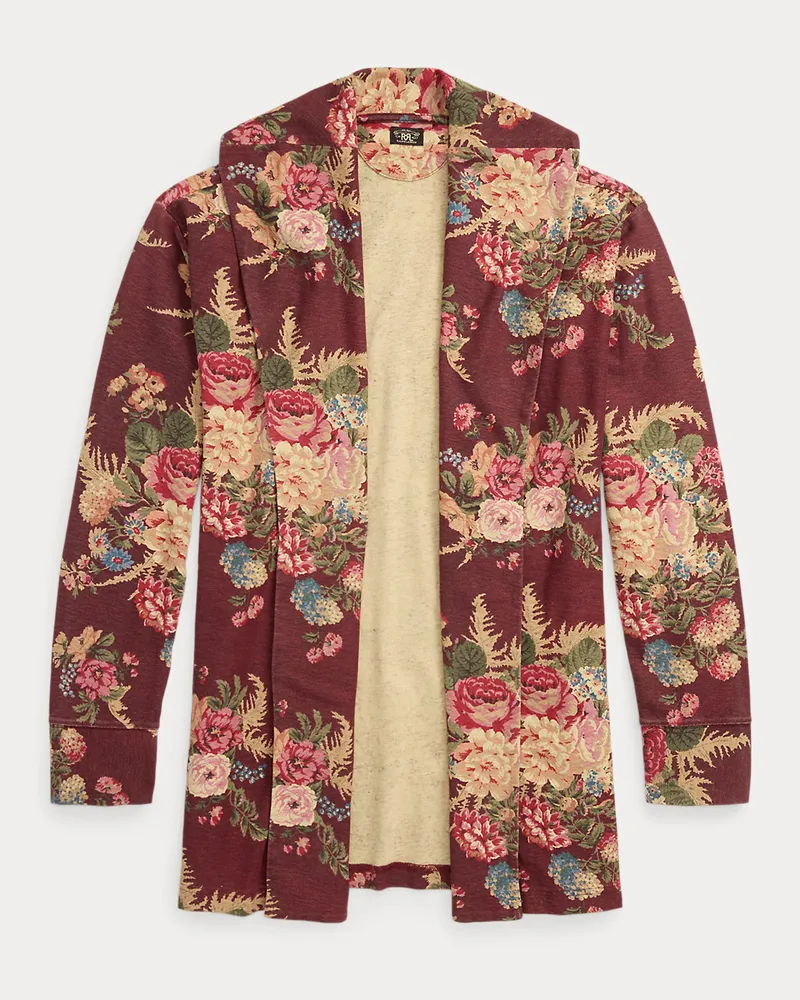 Ralph Lauren Geblümte Dusterjacke aus Jersey Red