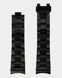 Ralph Lauren 45 mm Armband aus schwarzem Edelstahl Black