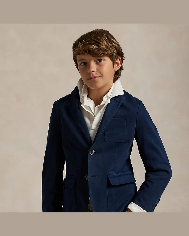 Ralph Lauren Anzugjacke aus Stretch-Chino Blue