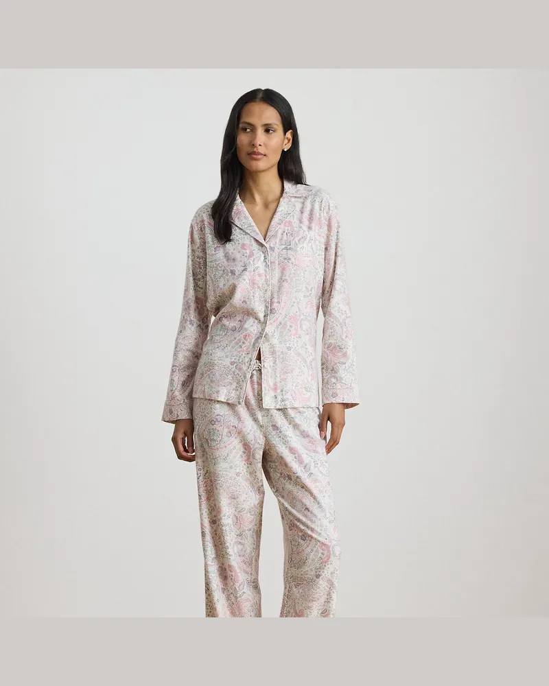 Ralph Lauren Twill-Pyjama mit Paisley-Motiv Multi