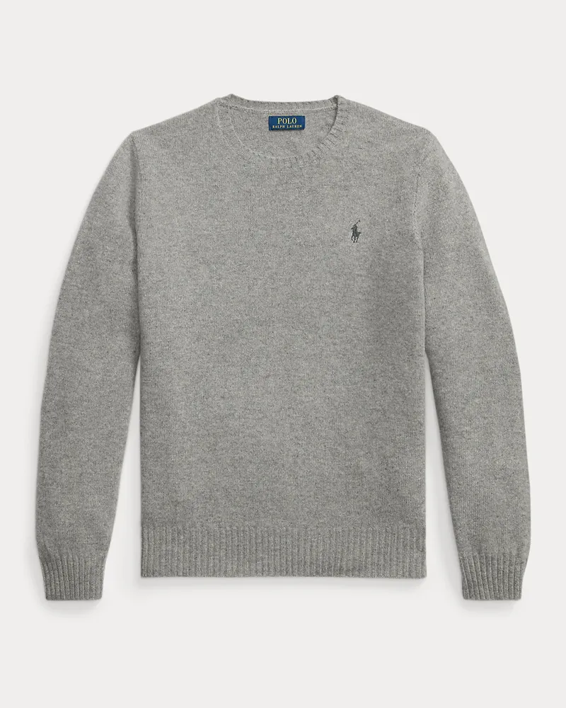 Ralph Lauren Woll-Kaschmir-Rundhalspullover Grey