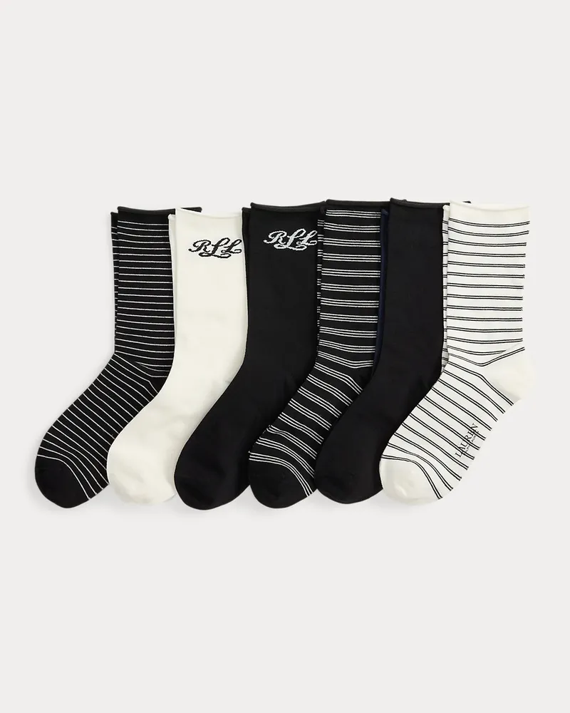 Ralph Lauren 6er-Pack Socken mit Rollsaum Cream