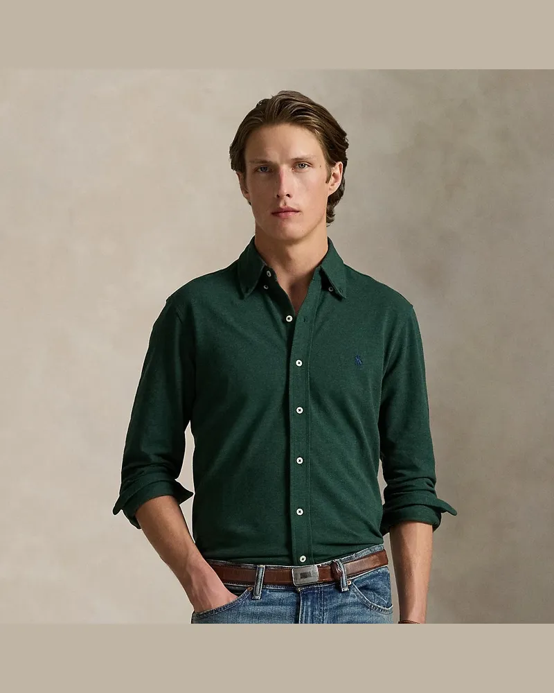 Ralph Lauren Featherweight Piqué-Hemd Green