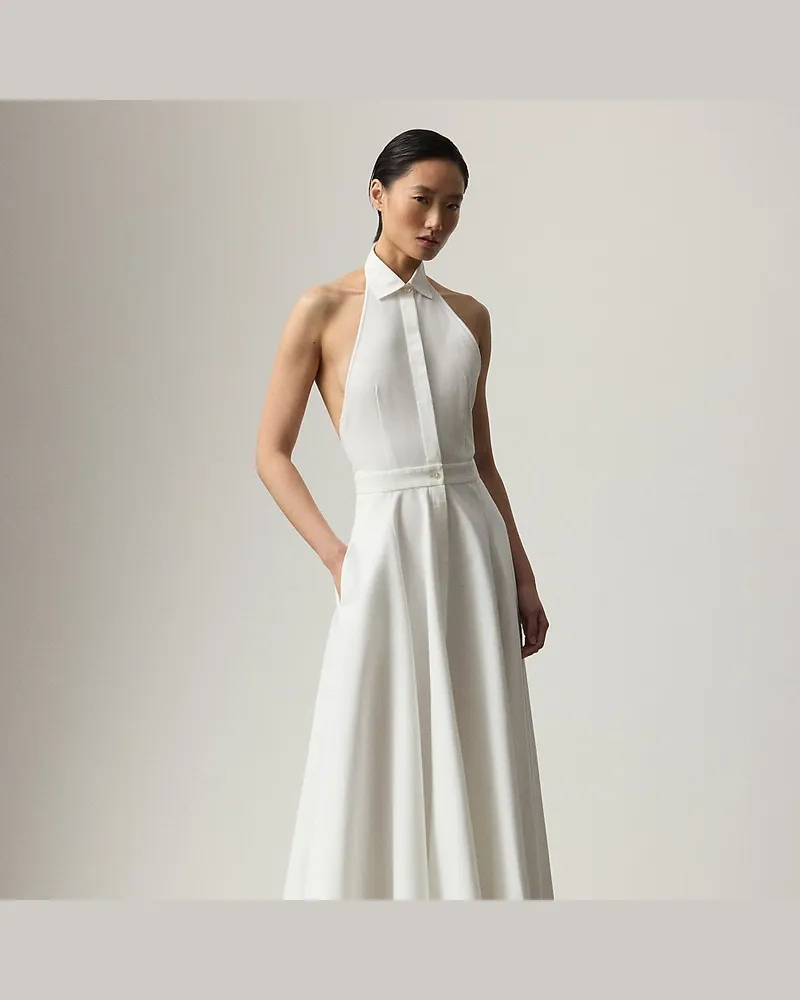 Ralph Lauren Tageskleid Eldred aus Baumwollpiqué White