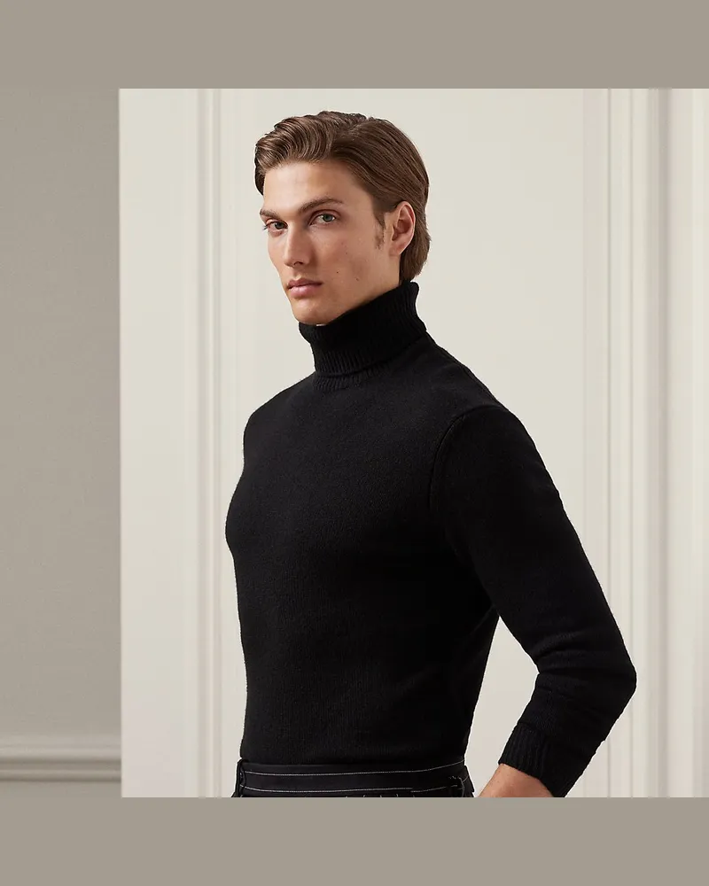 Ralph Lauren Rollkragenpullover aus Kaschmir Black