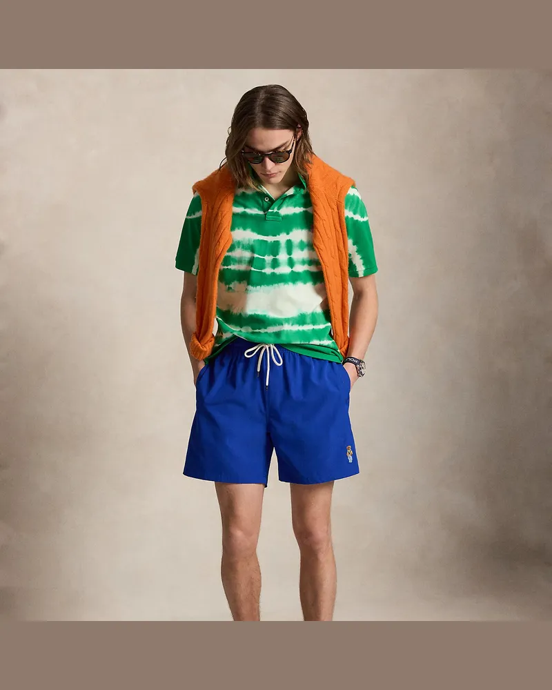 Ralph Lauren Badeshorts Traveler mit Polo Bear Blue