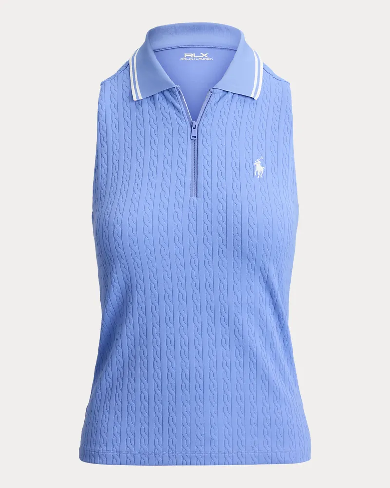 Ralph Lauren Ärmelloses Slim-Fit Racerback-Poloshirt Blue