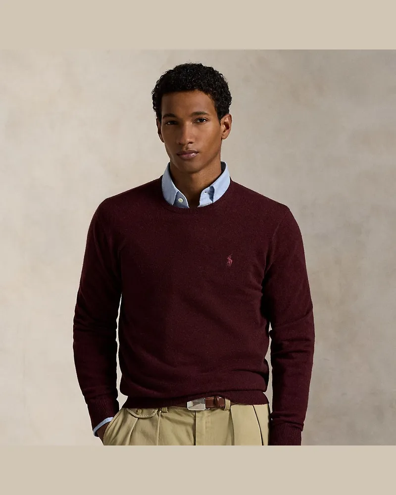 Ralph Lauren Wollpullover mit Rundhalsausschnitt Red