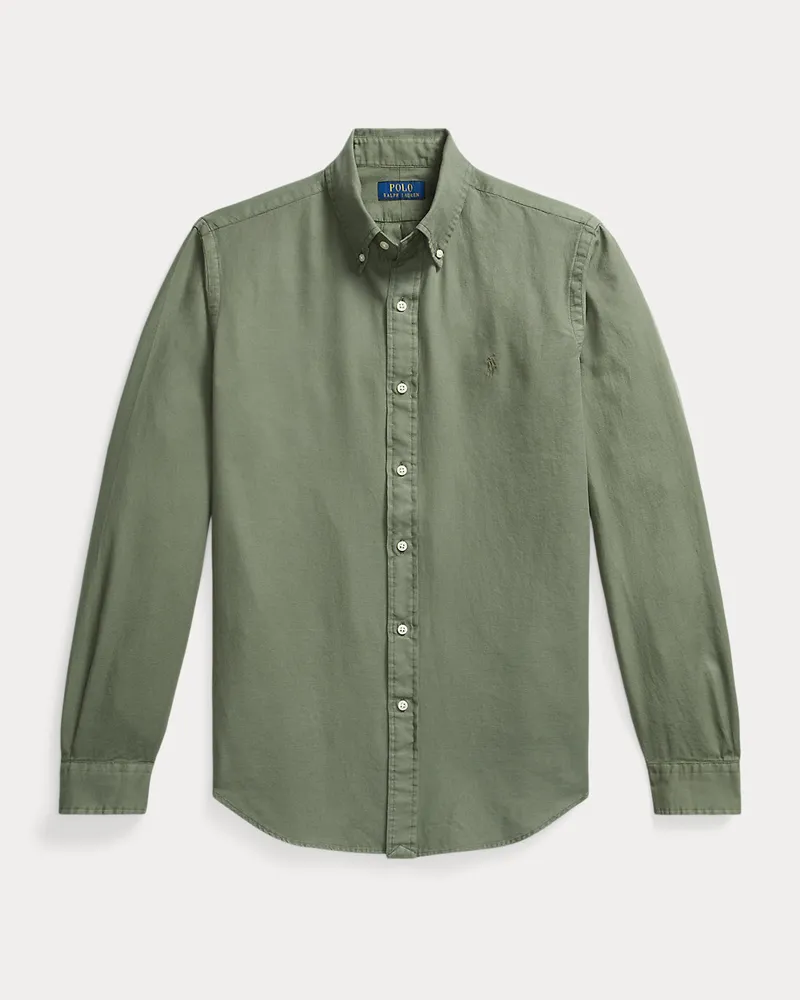 Ralph Lauren Gefärbtes Classic-Fit Hemd Green
