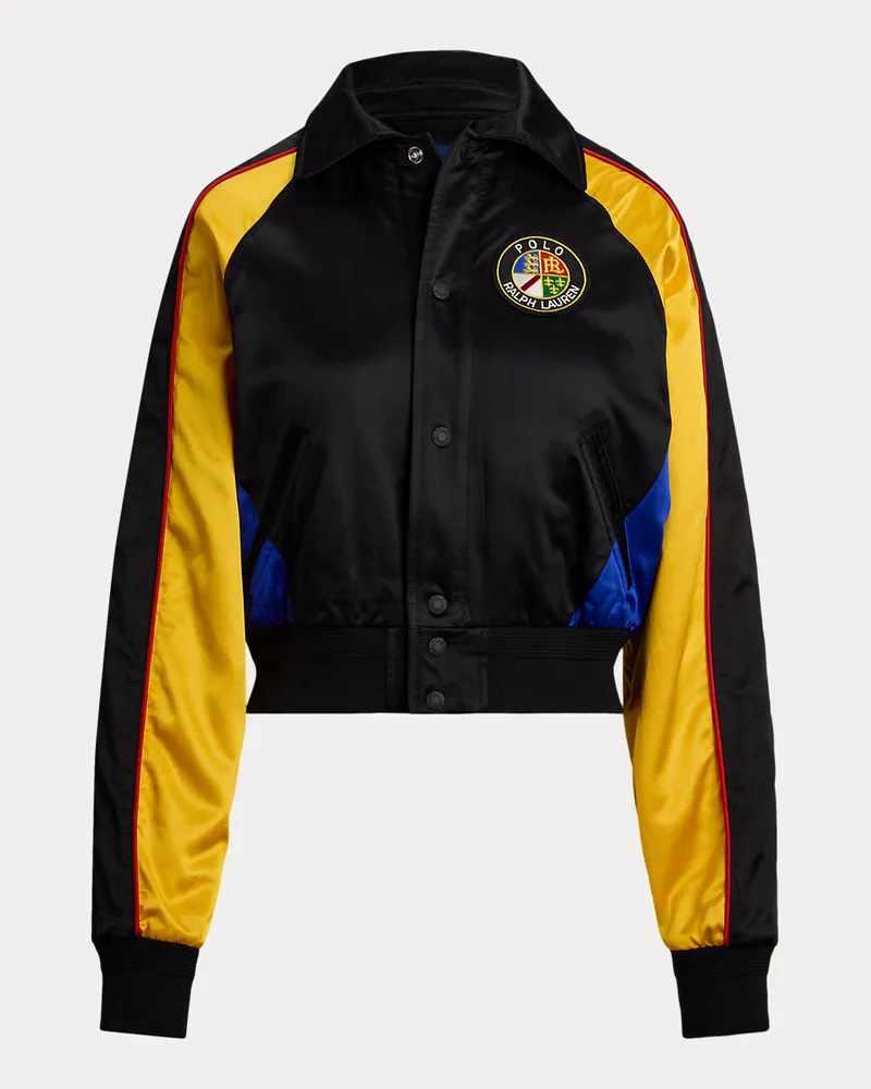 Ralph Lauren Bomberjacke aus Satin Black