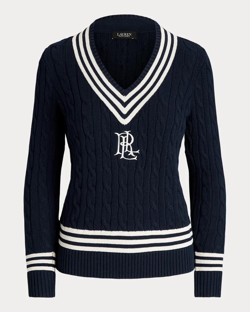 Ralph Lauren Cricket-Pullover mit Logo Blue