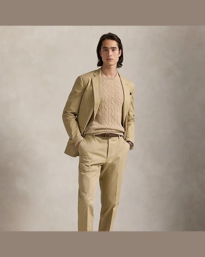 Ralph Lauren Anzughose aus Stretchchino Tan