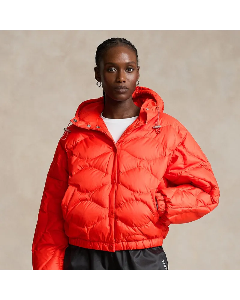 Ralph Lauren Daunenjacke mit Zwiebelsteppung Red