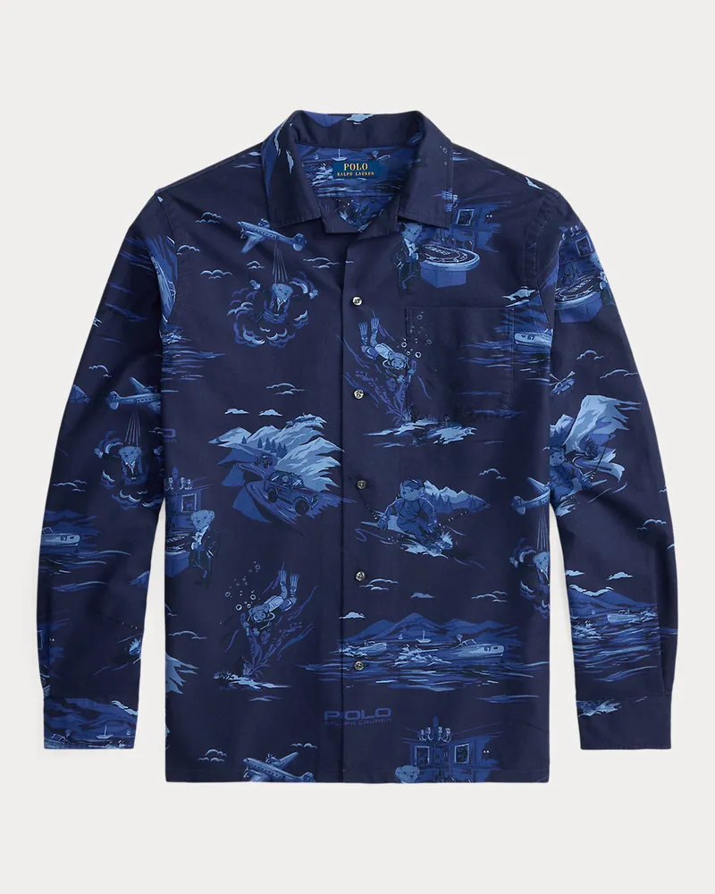 Ralph Lauren Classic-Fit Oxfordhemd mit Polo Bear Blue