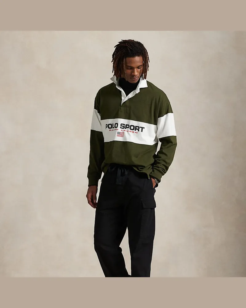 Ralph Lauren Big-Fit Rugbyhemd Polo Sport Green