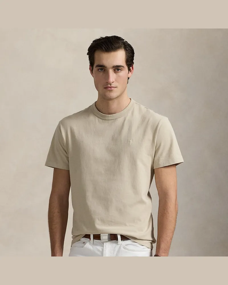 Ralph Lauren Classic-Fit Rundhals-T-Shirt aus Jersey Grey