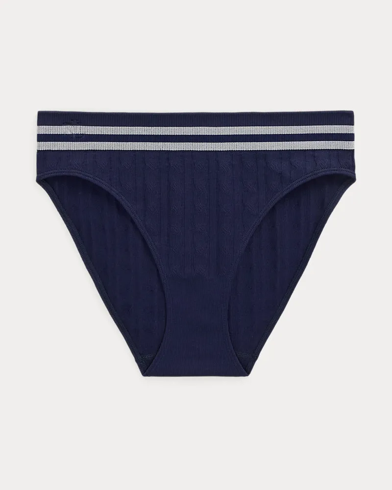 Ralph Lauren Slip mit Cricket-Zopfmuster Blue