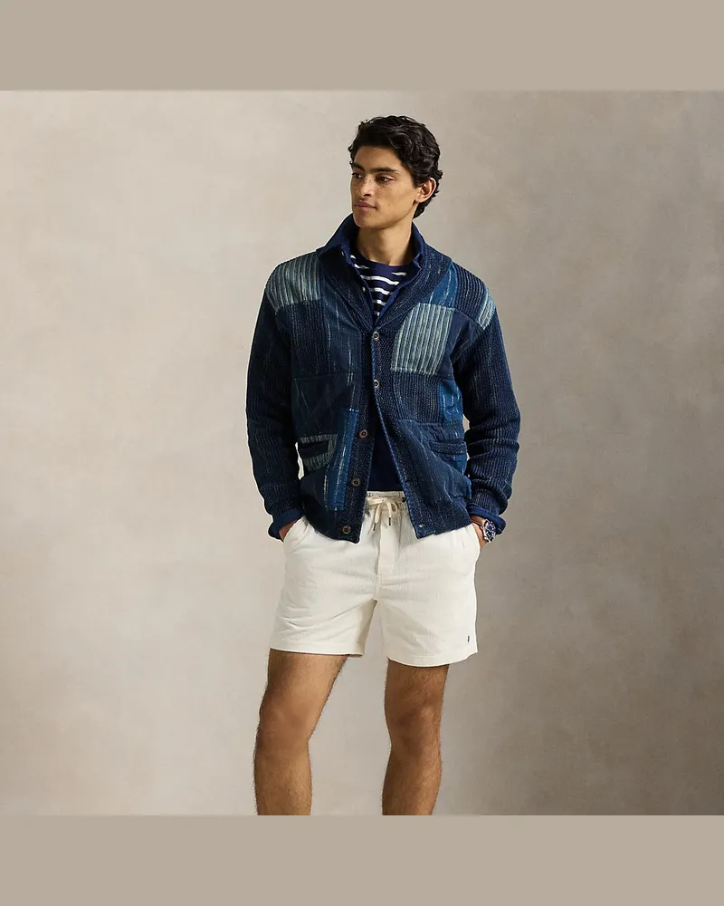 Ralph Lauren Shorts Polo Prepster aus Kordsamt White