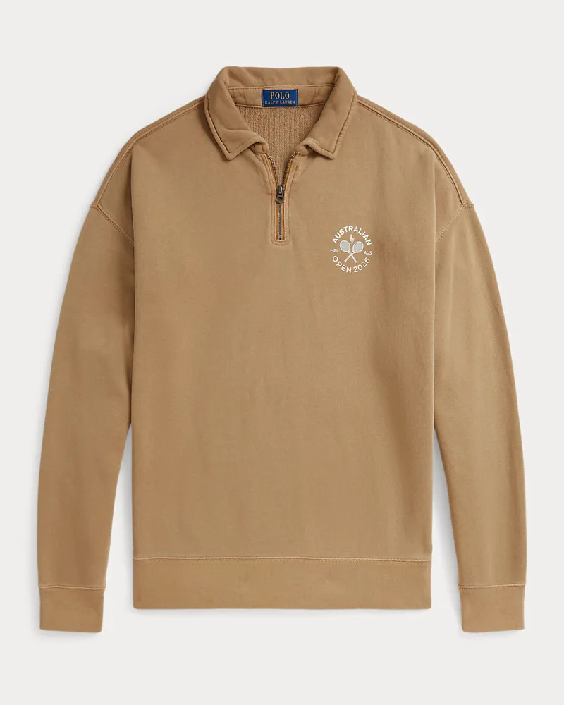 Ralph Lauren French-Terry-Sweatshirt Australian Open Tan