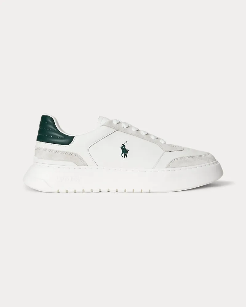 Ralph Lauren Leder-Wildleder-Sneaker RLite Sport Cream