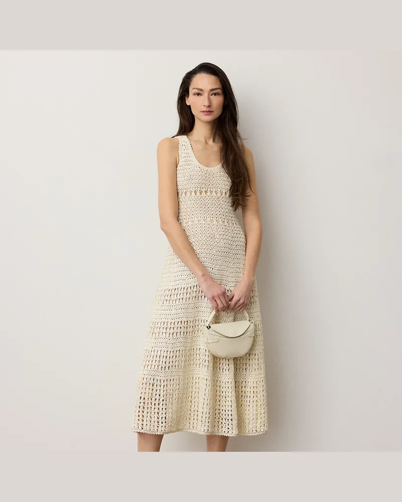 Ralph Lauren Pulloverkleid Solanna aus Baumwolle Cream