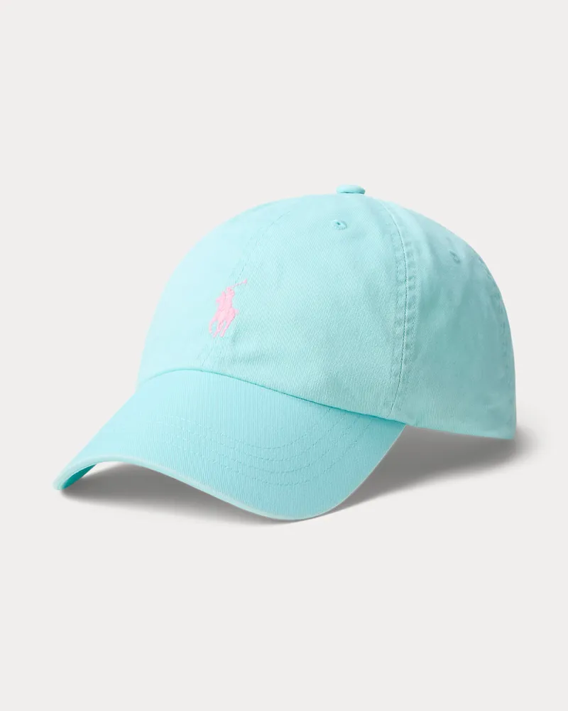 Ralph Lauren Klassische Baumwollchino-Baseballkappe Blue