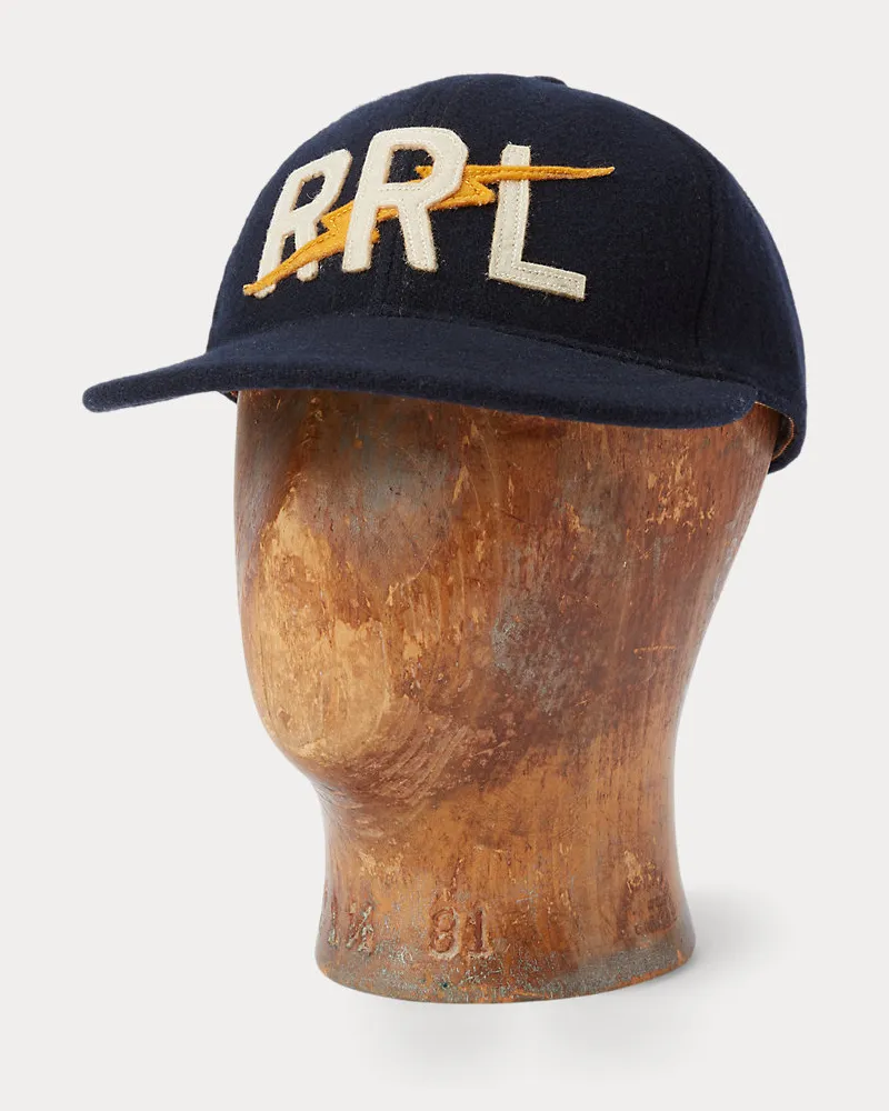 Ralph Lauren Baseballkappe aus Filz mit Logo Blue