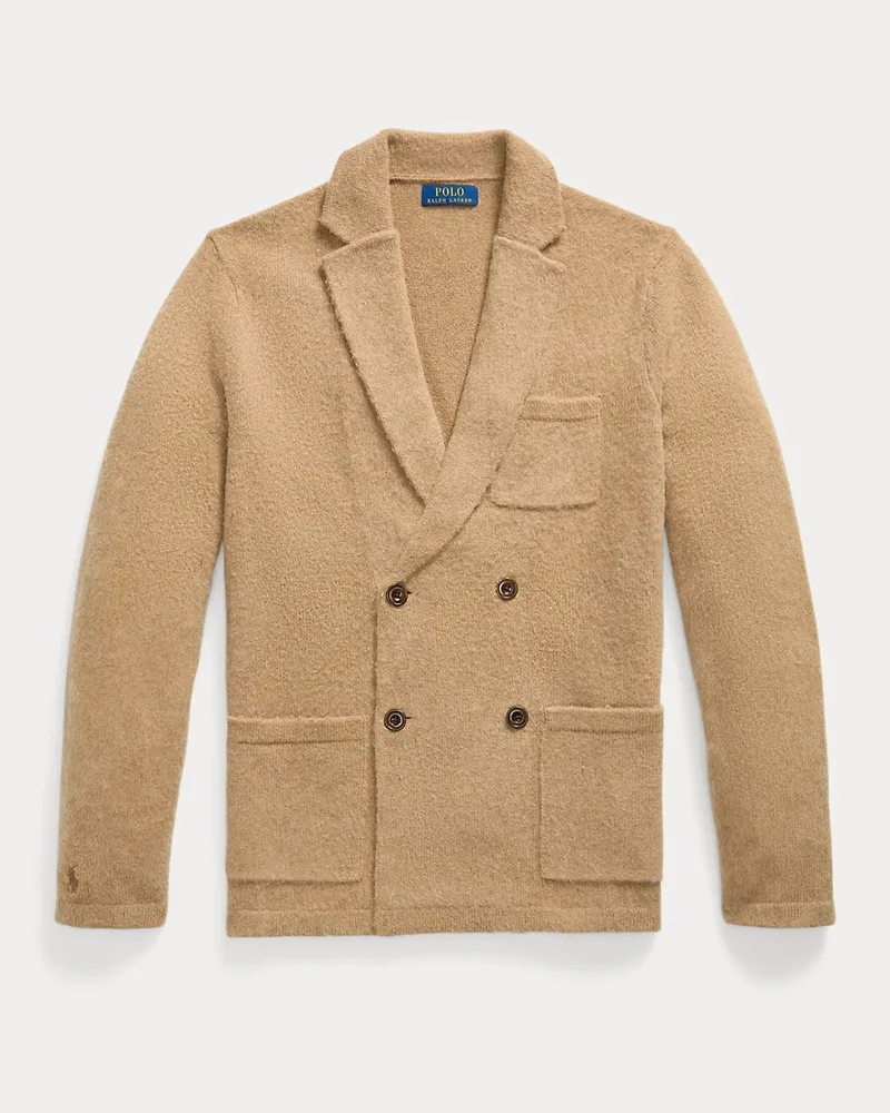 Ralph Lauren Blazer-Cardigan aus Wolle und Kaschmir Tan
